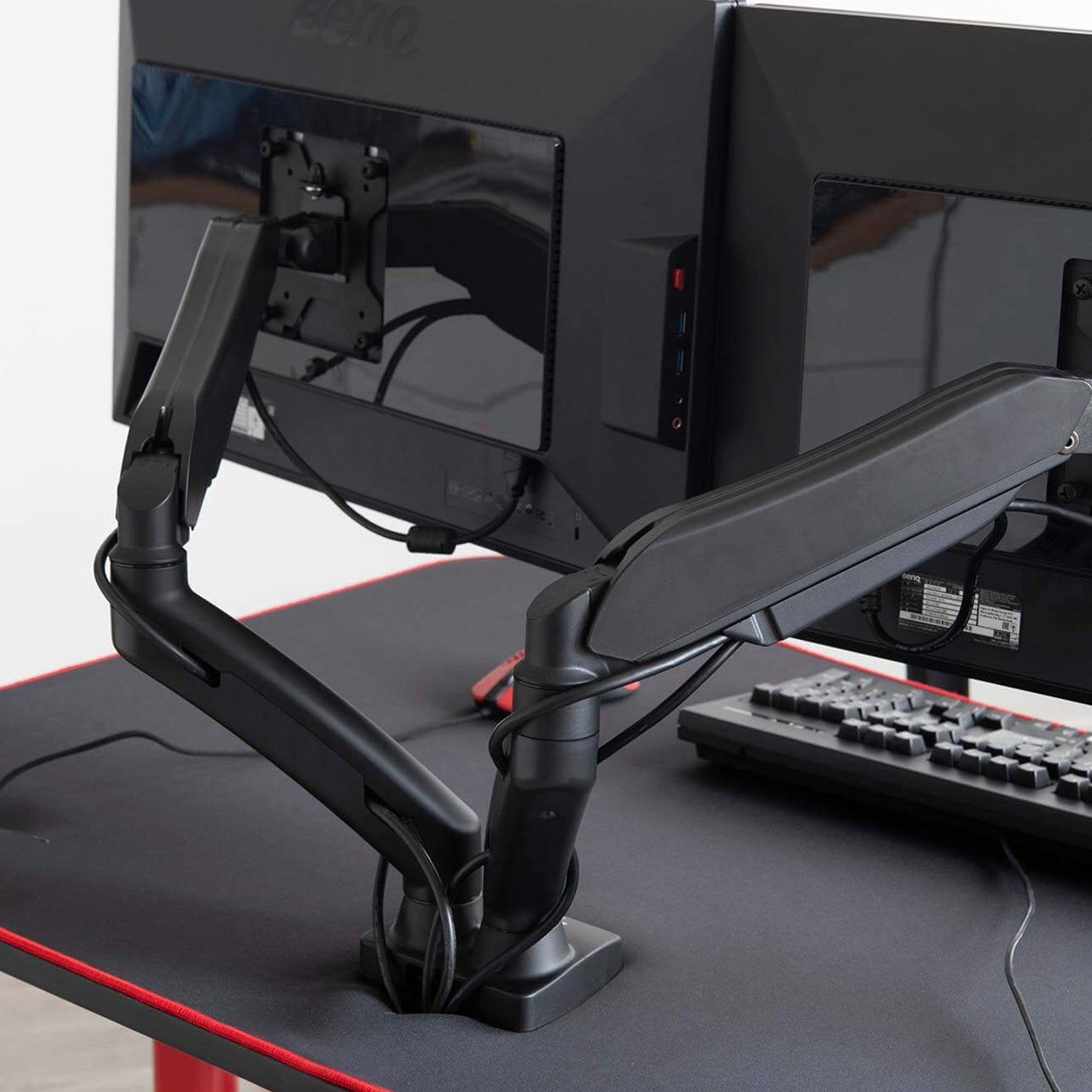 Alzare - Dual Gas Spring Monitor Arm