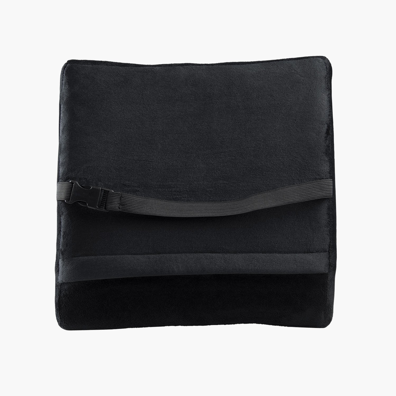 Lumbar Support Pillow Velvet Black