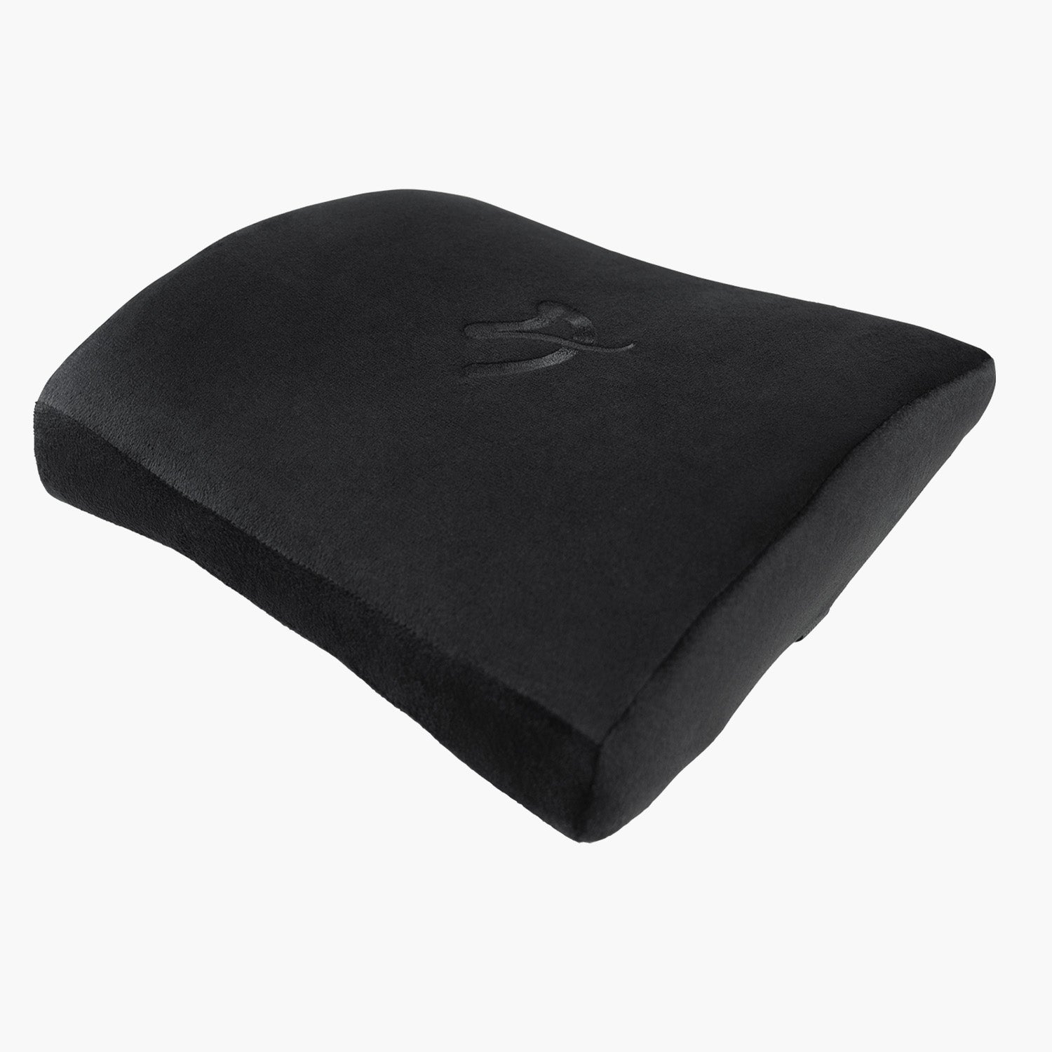 Lumbar Support Pillow Velvet Black