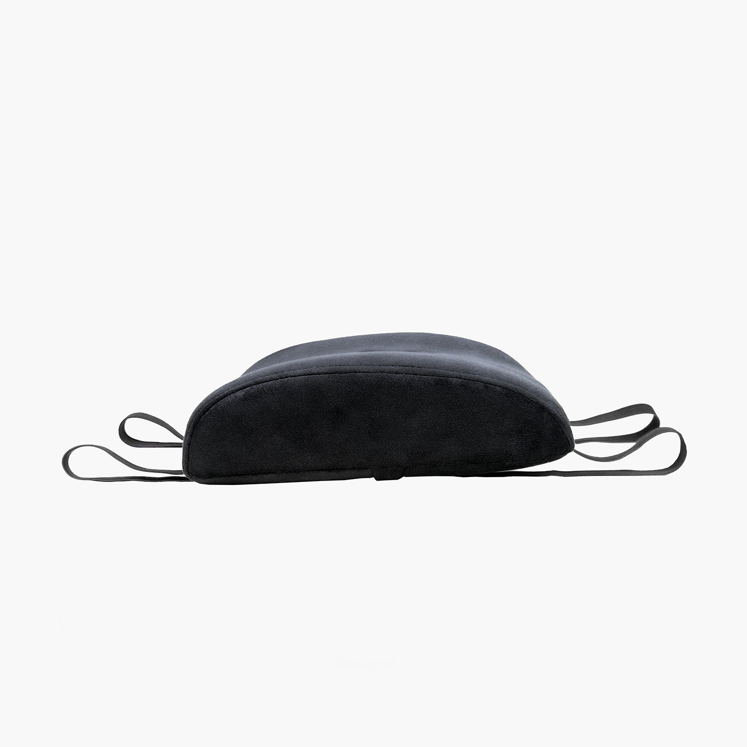 Lumbar Support Pillow Velvet Black