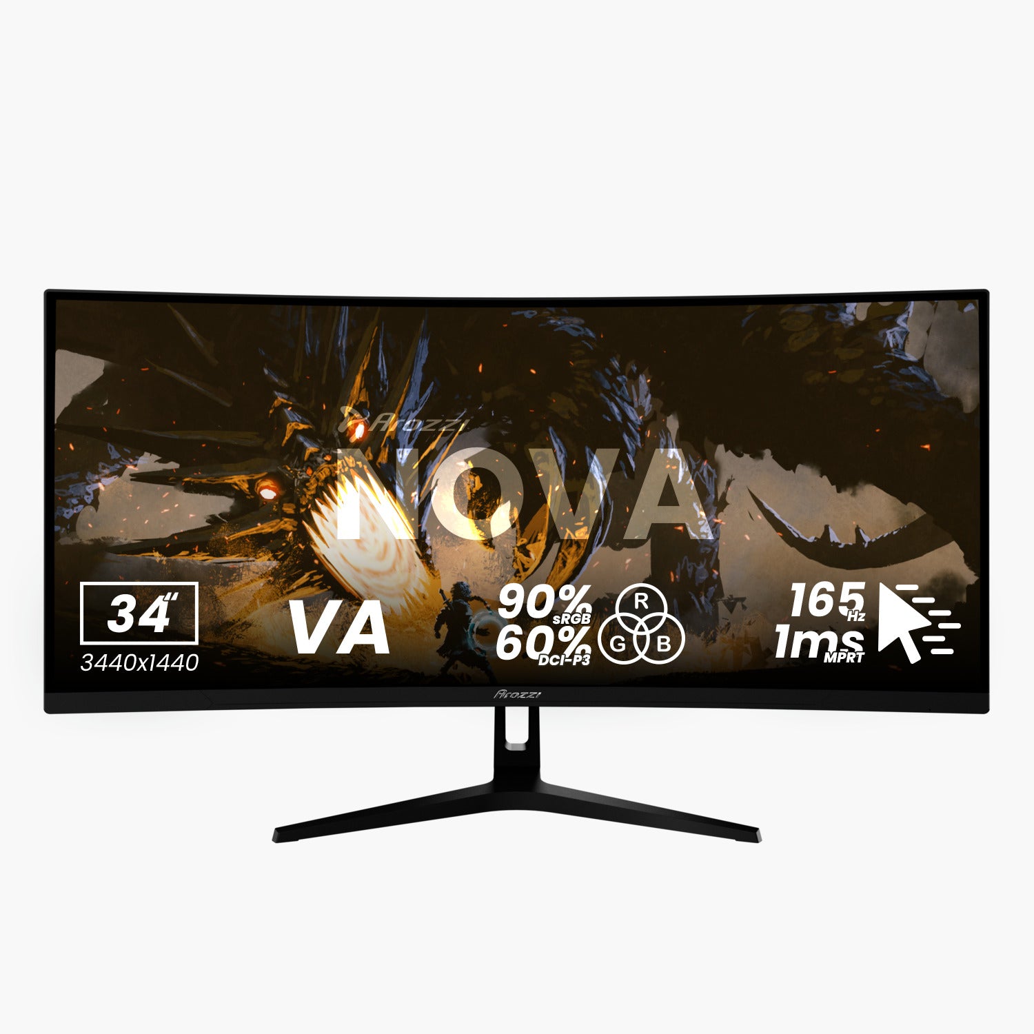 Nova 34“ Curved VA 165Hz - Gaming-Monitor