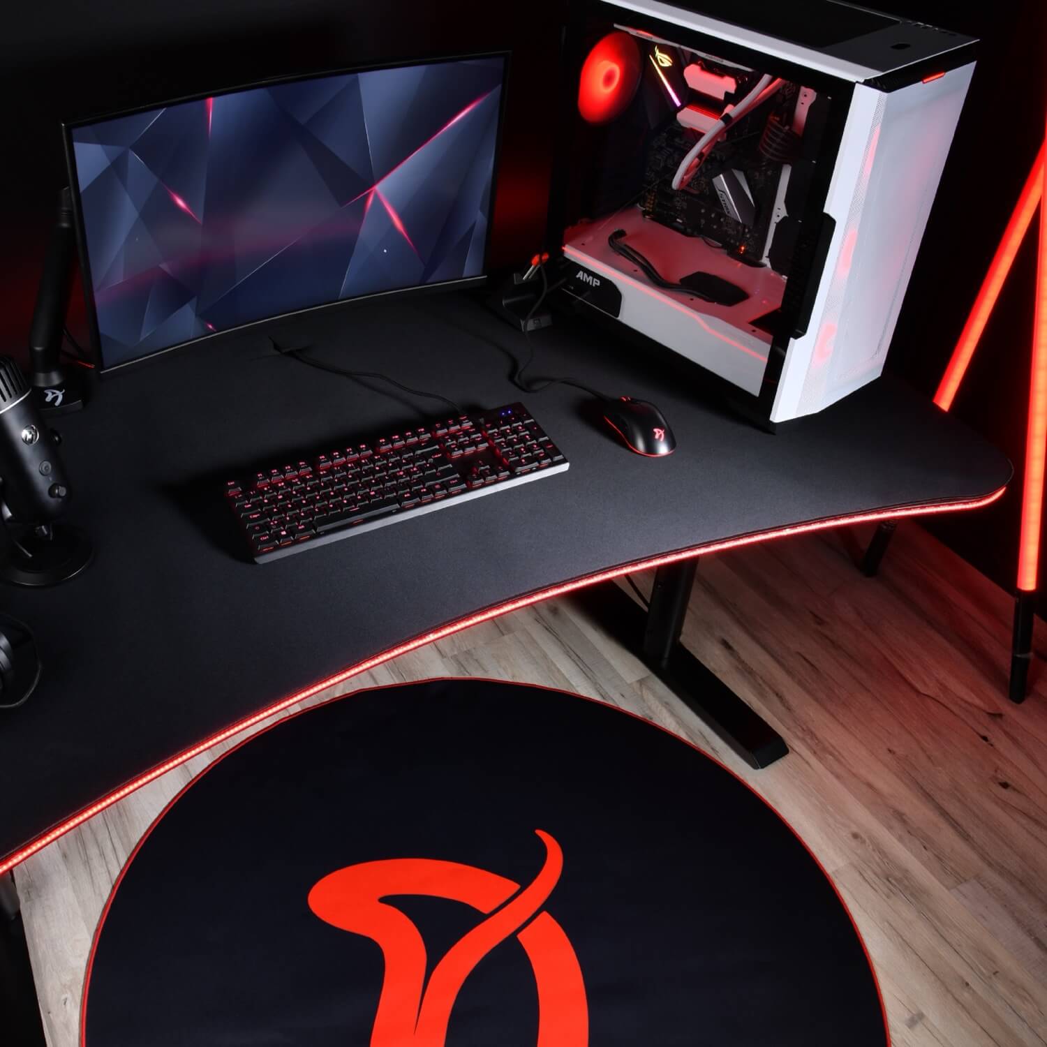 Monitor Arena Desk Arozzi Arena Medium Gaming Desk Pure Black