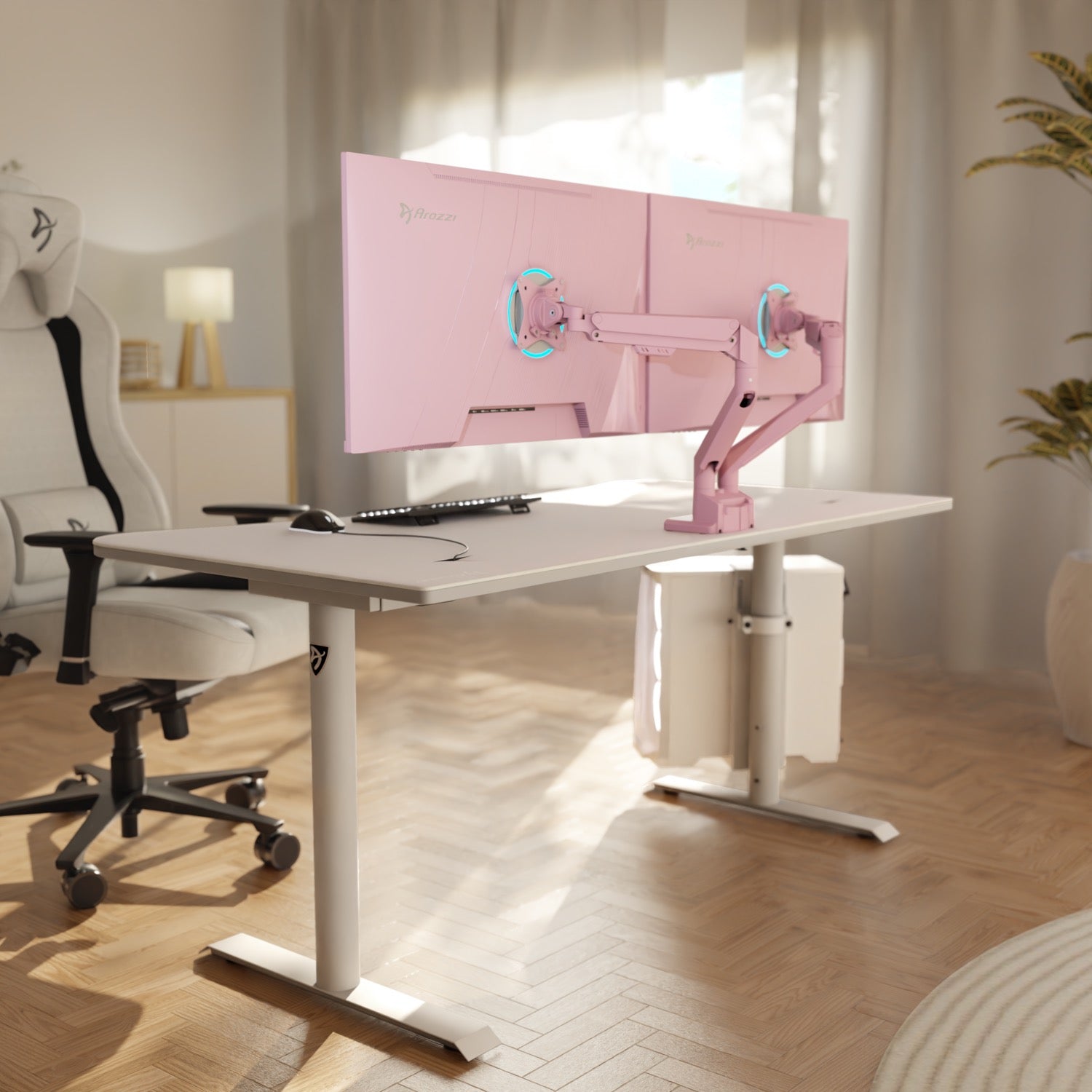Alzare Neo Duo - Gas Spring Monitor Arm