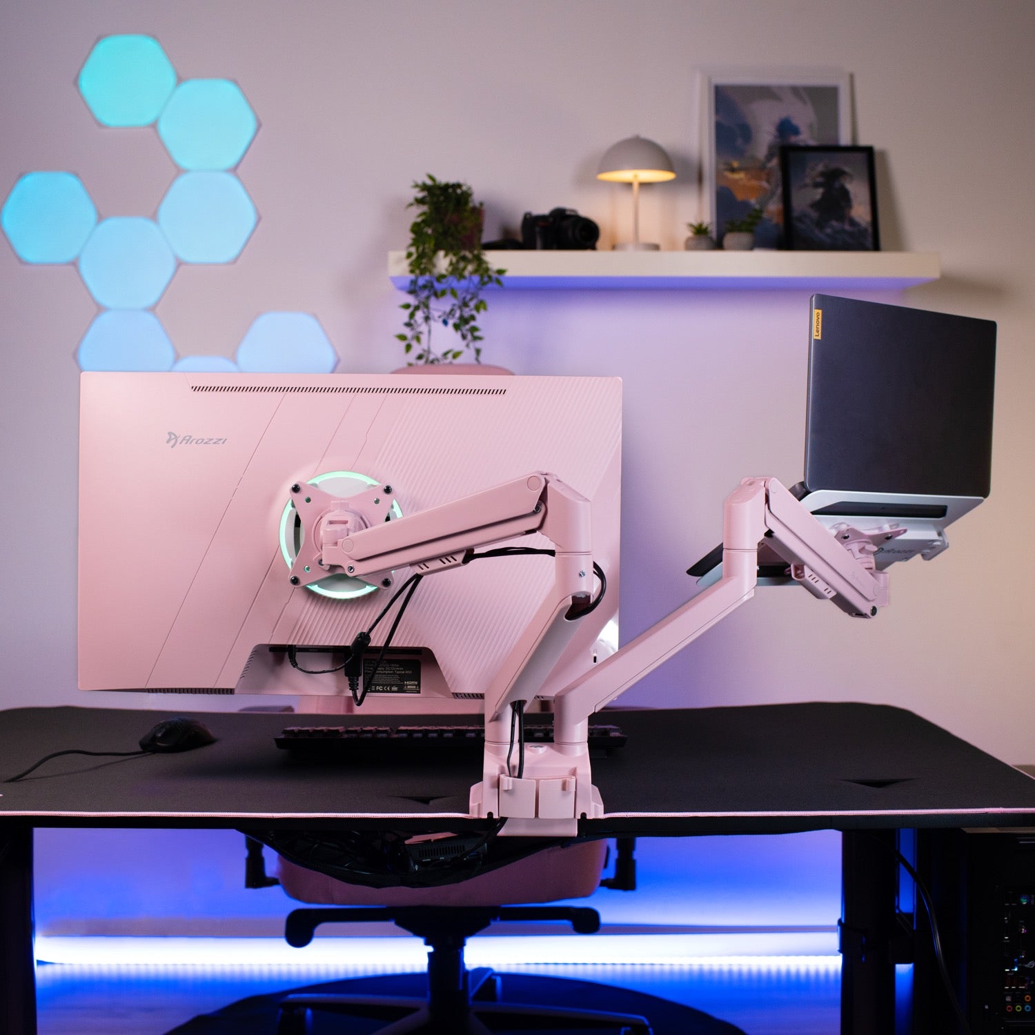 Alzare Neo Duo - Gas Spring Monitor Arm