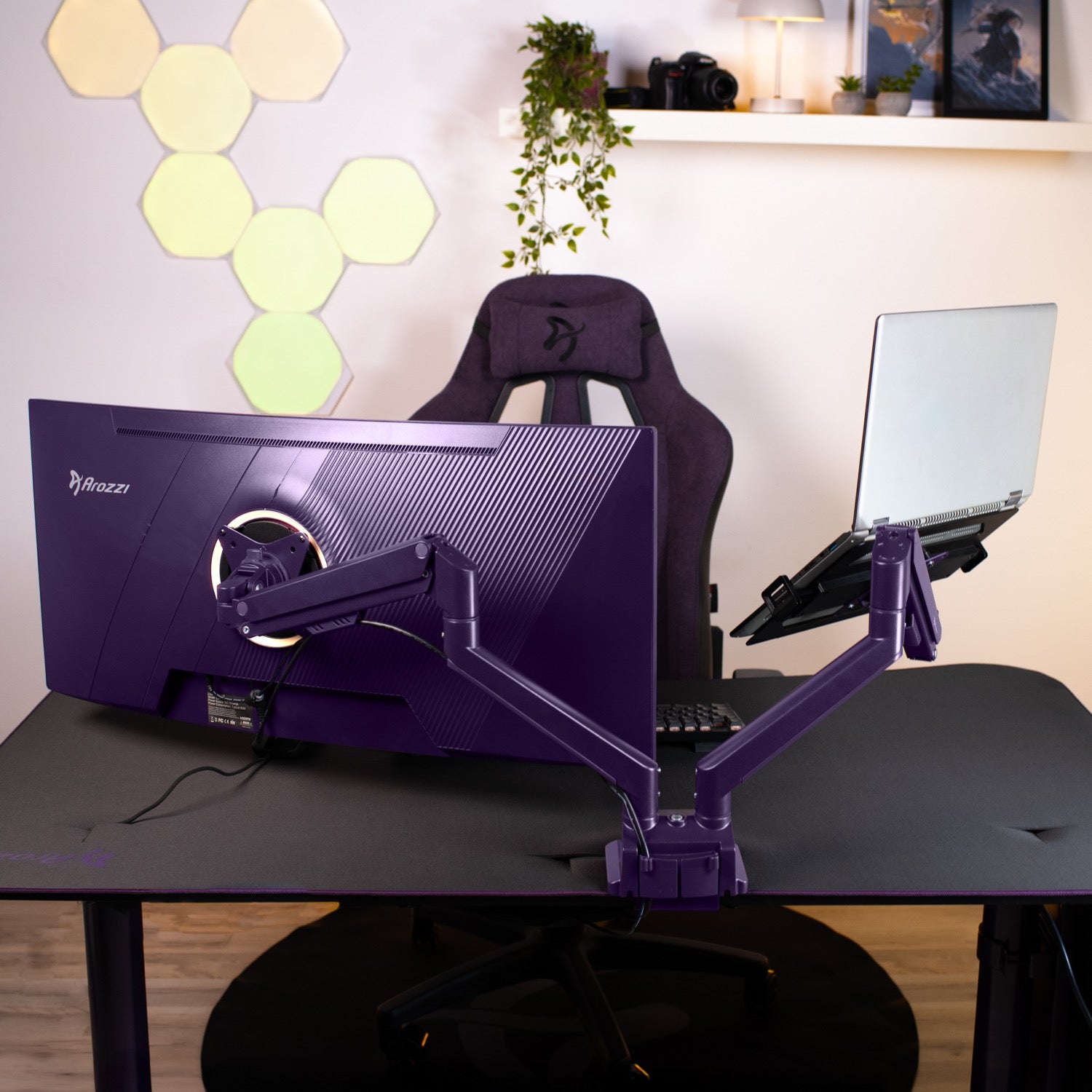 Alzare Neo Duo - Gas Spring Monitor Arm