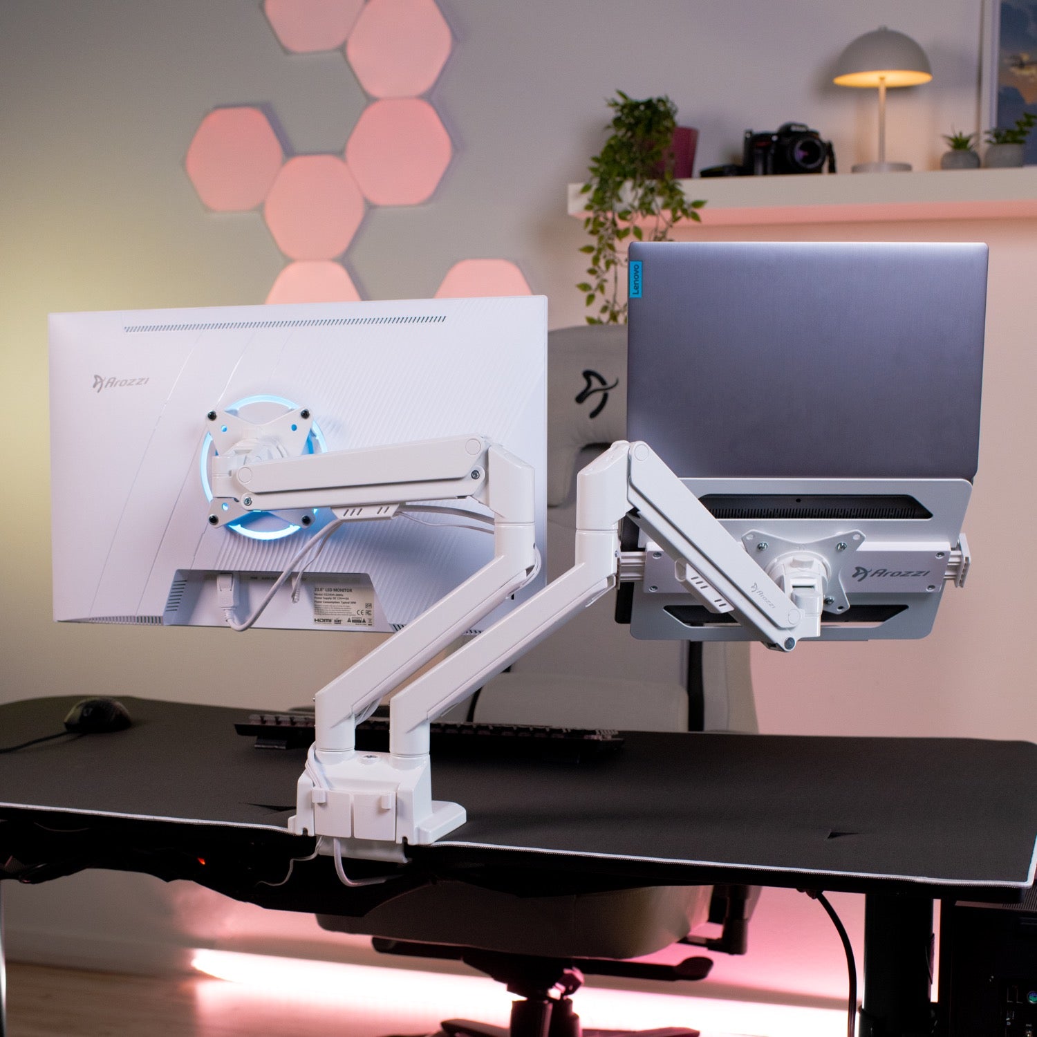 Alzare Neo Duo - Gas Spring Monitor Arm